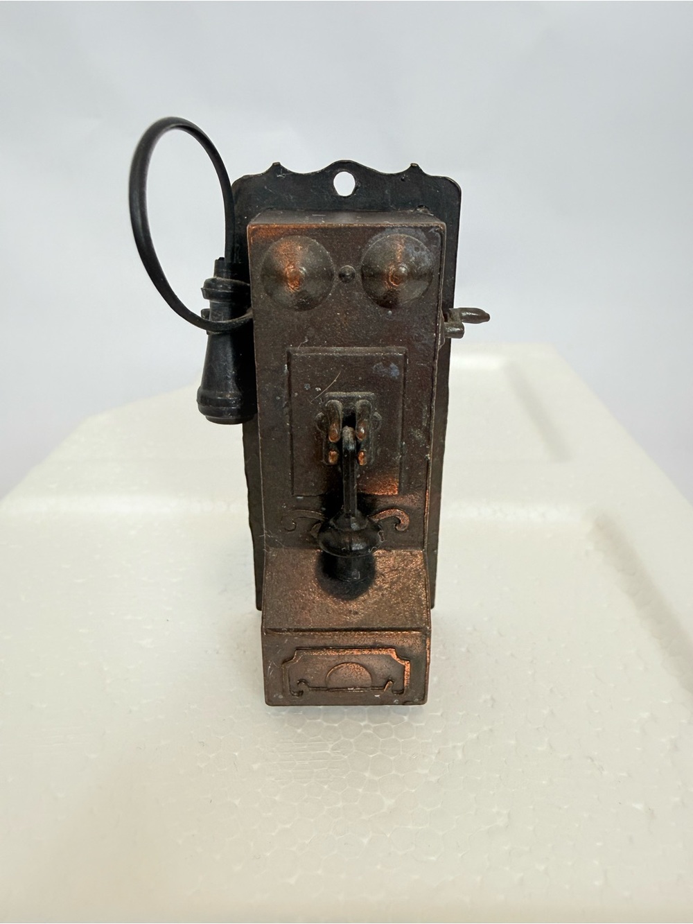 Vintage Diecast Bronze Color Metal Pencil Sharpener Miniature